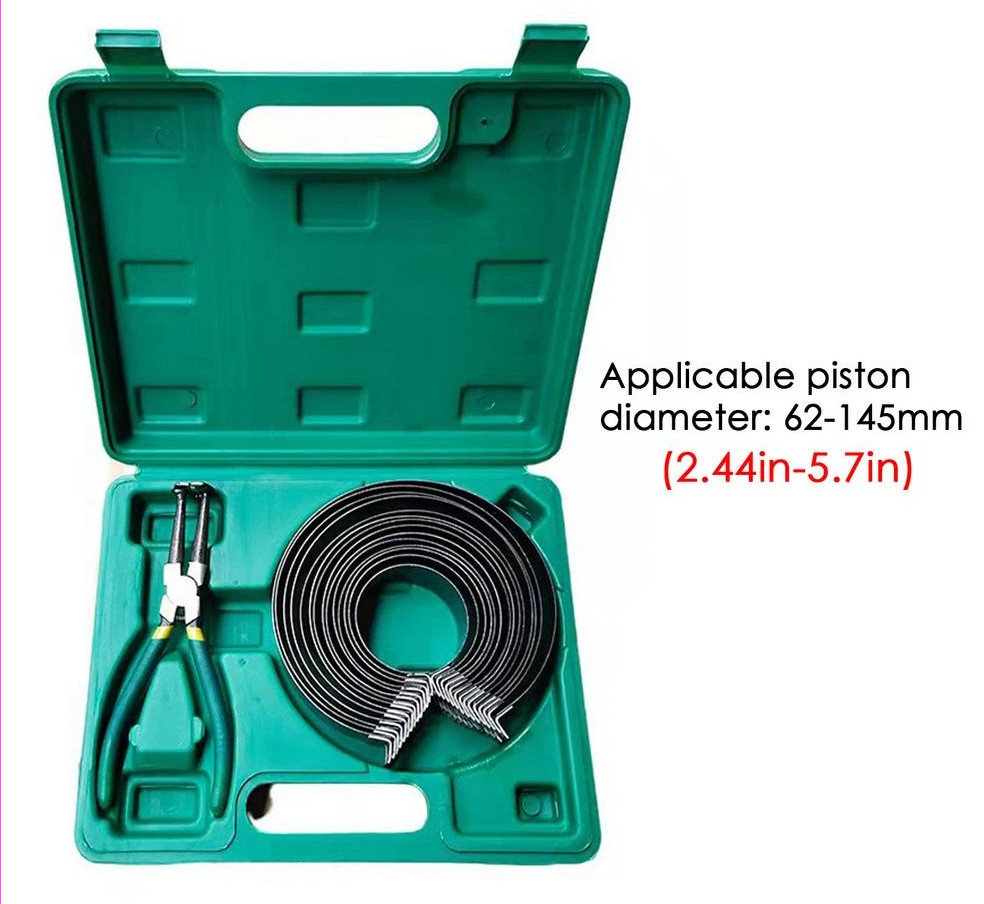 Auto Engine Piston Ring Compressor Installer 1 Pliers 14 Band Tool Kit Universal