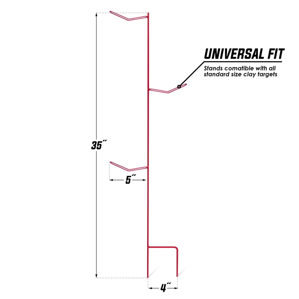 GoSports Outdoors 3 Pack Clay Stands | Shooting Range Target Holders