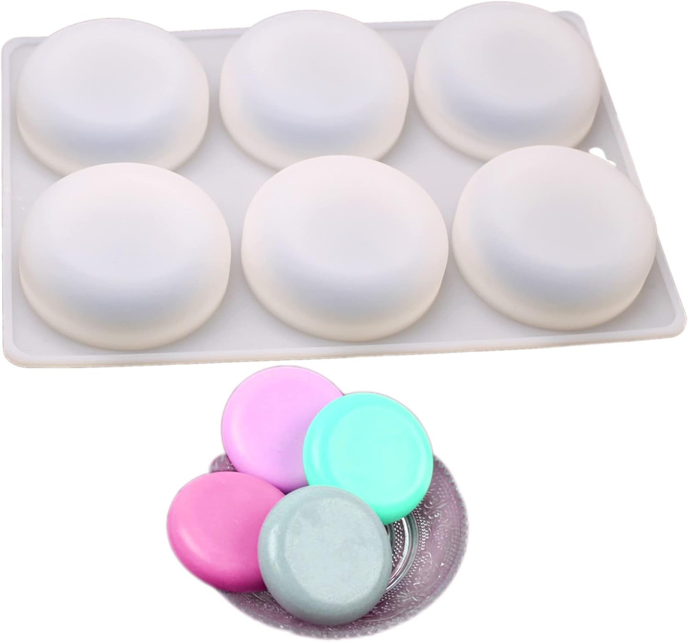 X-Haibei Basic Plain Circle round Corner Soap Lotion Bar Mold Making Silicone Su