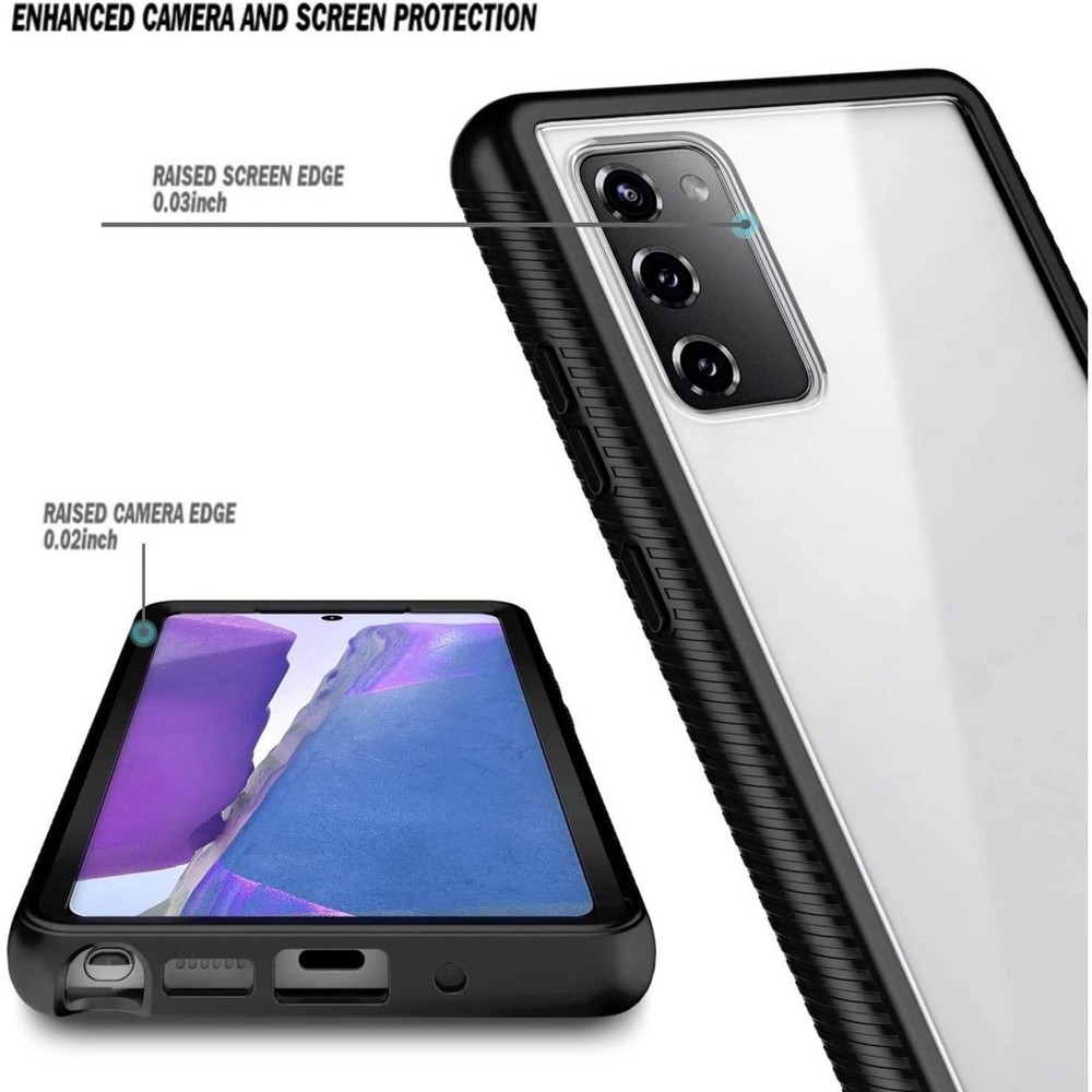 Samsung Galaxy S20 FE 5G Case Built-in Screen Protector, Shockproof,Black