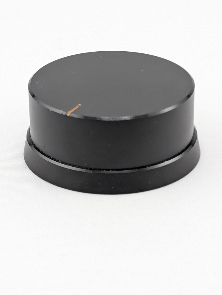 Vintage Black Anodized Amplifier Receiver Knob
