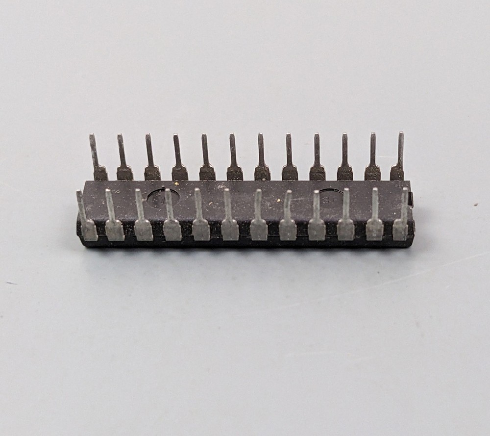 (2) 2K x 8 Static RAM DIP-24 ICs, NEC D4016CX-12 SRAM
