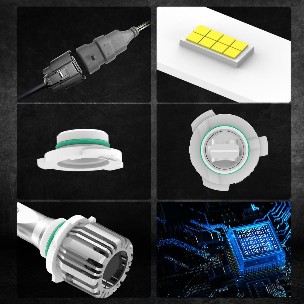 9006 HB4 LED Headlight Bulb Conversion Kit Low Beam 6000K Bright Replace Halogen