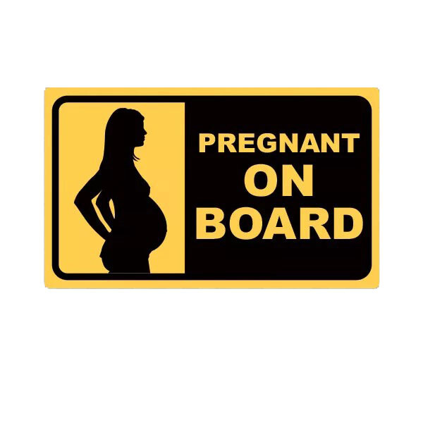 Pregnant On Board Sticker Decal