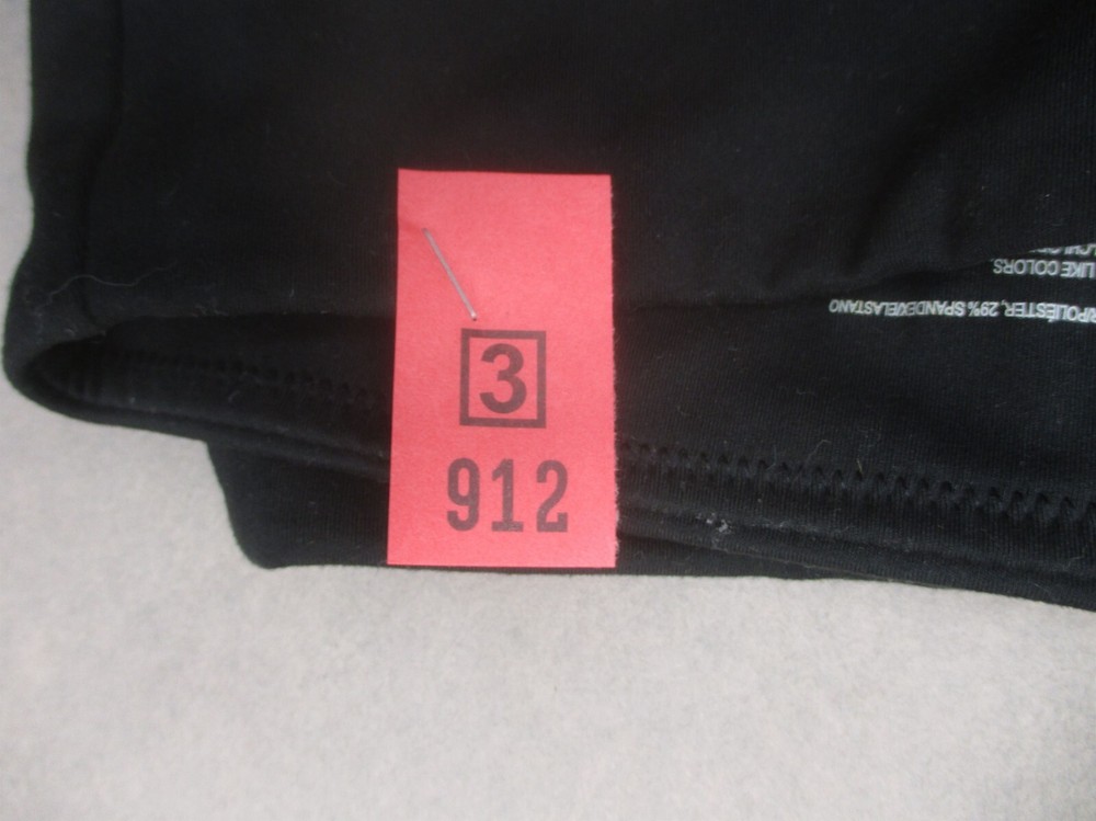 Felina Size S Womens Black Stretch Pull On Athletic Gym Compression Leggings 912
