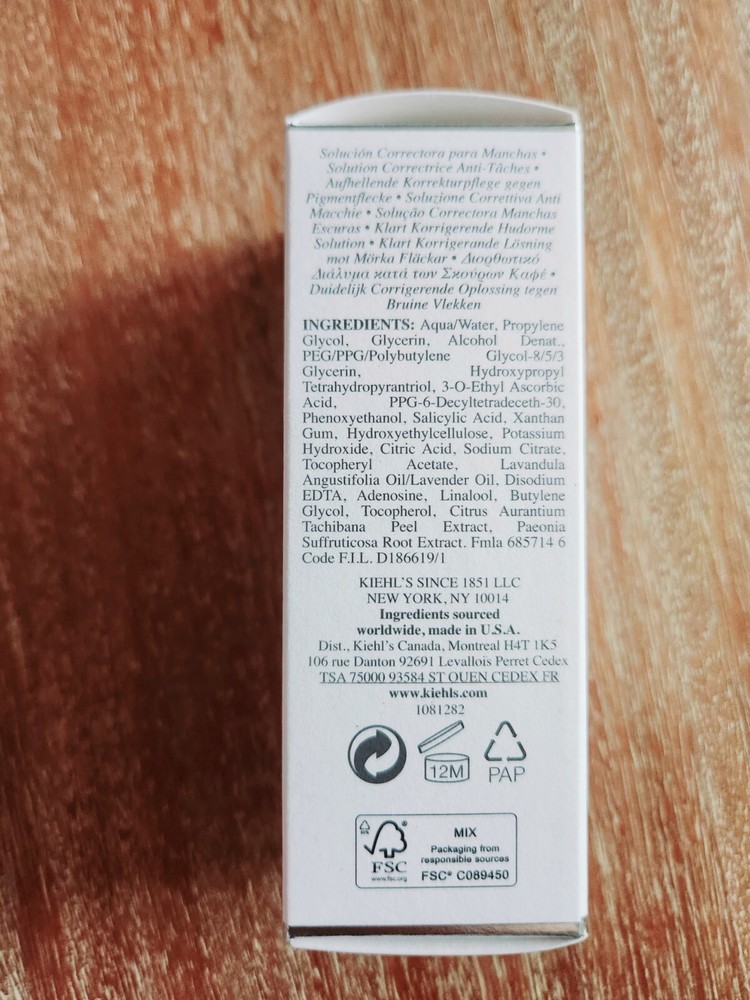 NEW Kiehl's Clearly Corrective Dark Spot Solution (1.7oz / 50mL) Complexion