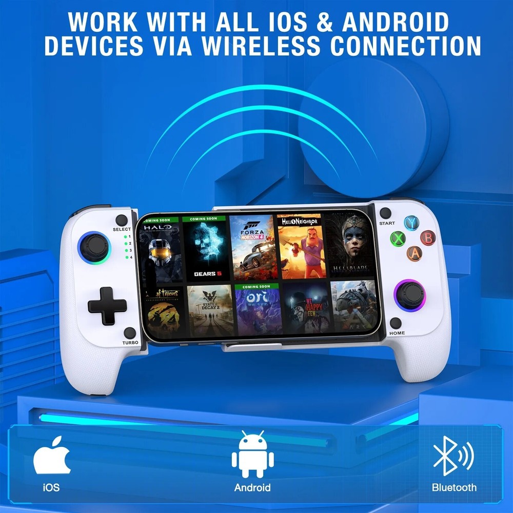 Wireless Phone Controller for iPhone/Android,Mobile Gaming Controller for iOS