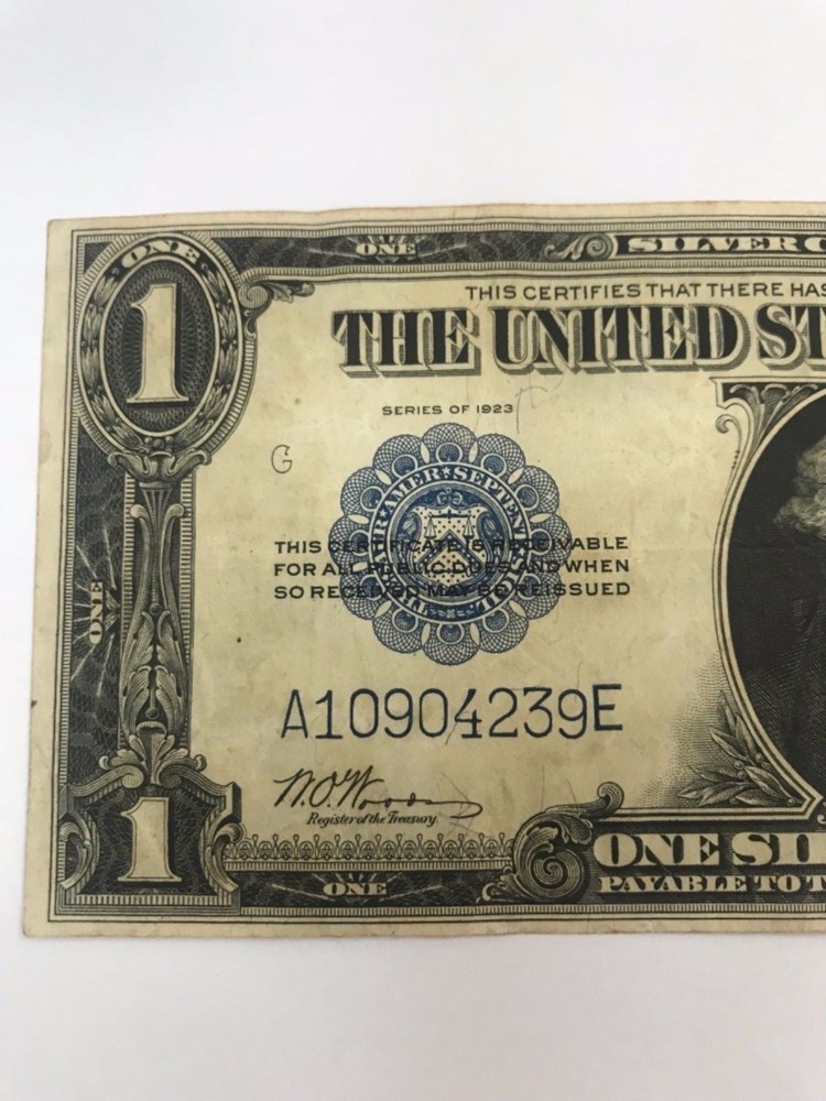 1923 $1 Silver Certificate Large Note blue seal FR#238