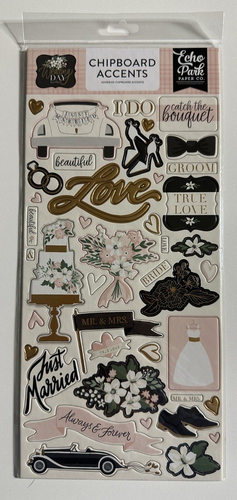 Echo Park 6 x 12 Chipboard Accents Multiple Variations-You Choose