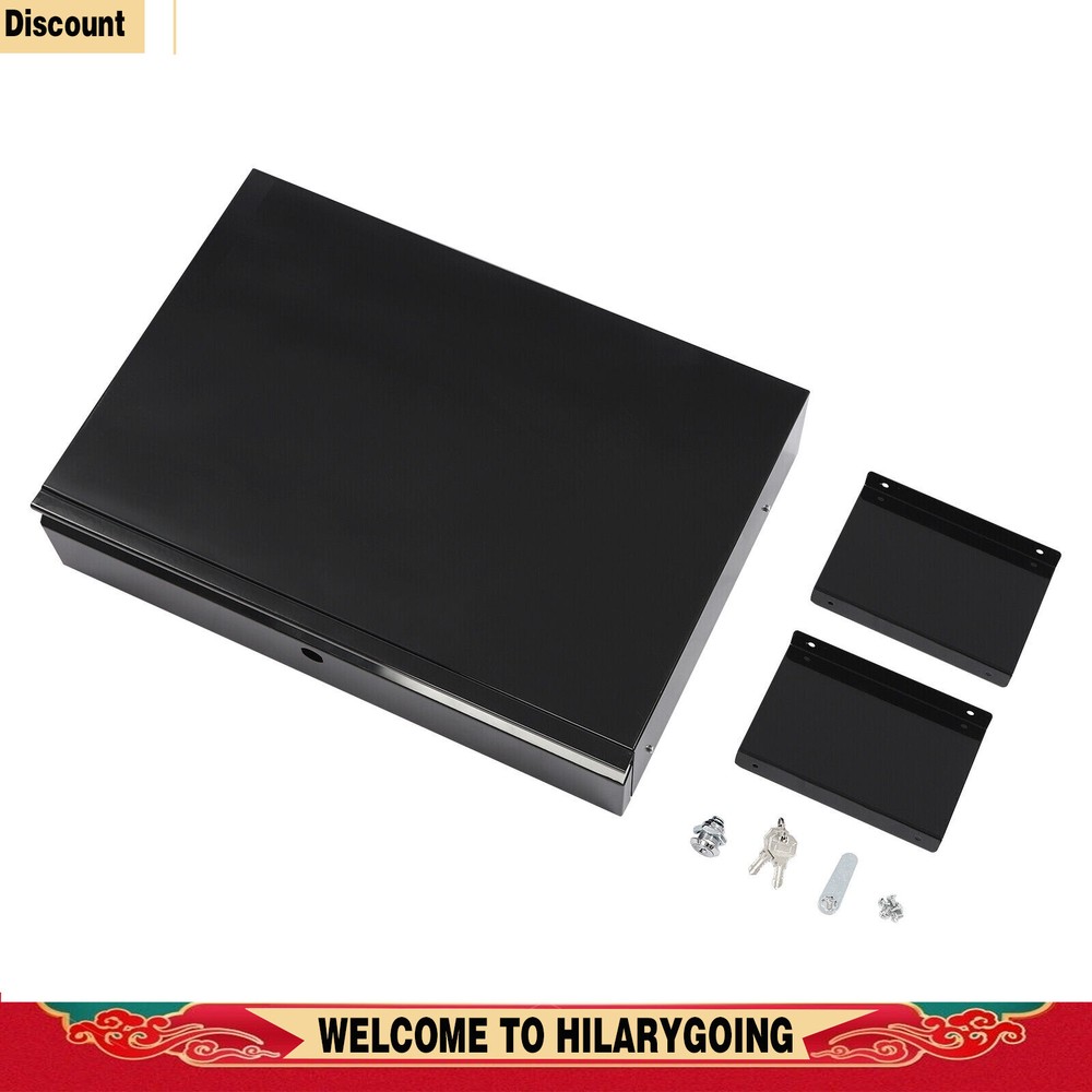 Slide Out Cabinet Drawer Pull Out Under Desk Drawer For Office With Lock Black