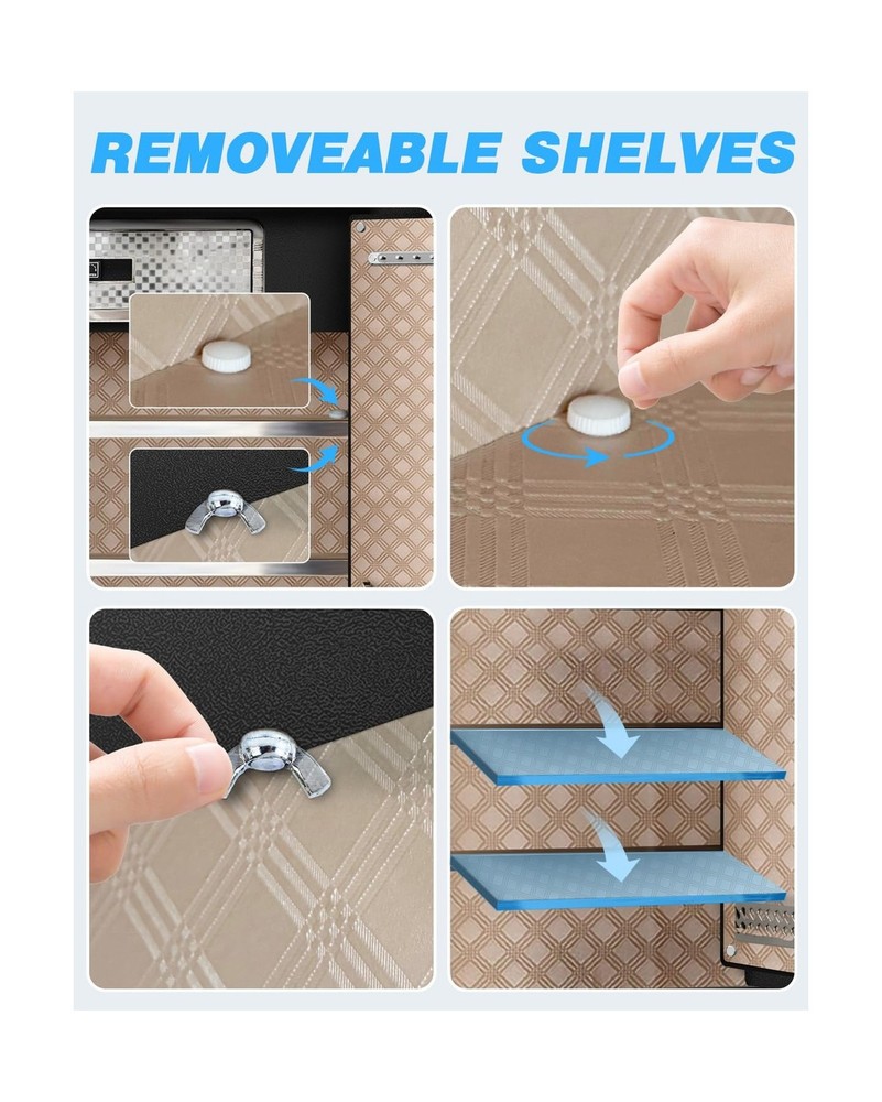 8.5 Cu Ft Super Large Fireproof Waterproof Safe Box for Office Document- HIDD...