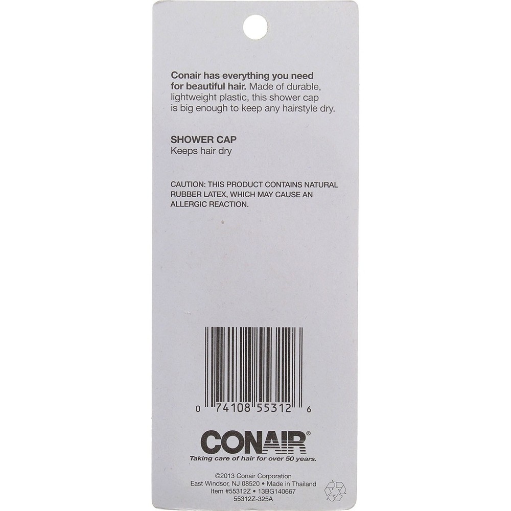 5 Pack Conair Large Shower Cap