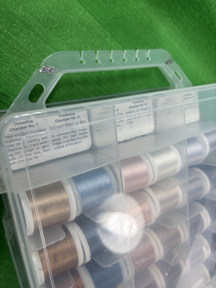 Madeira Rayon Machine Embroidery Thread Case Of 82 Multicolor Spools 200m Needle