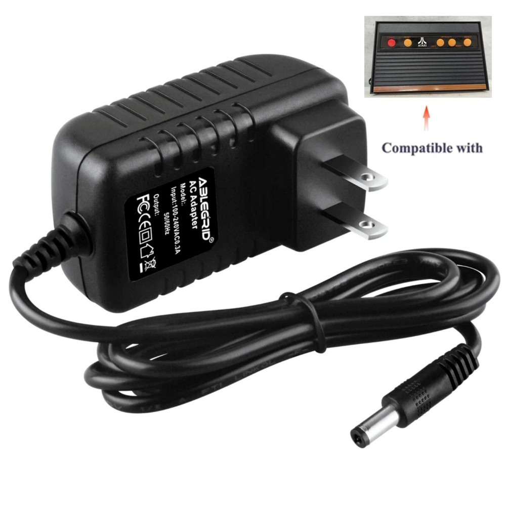 9V AC Adapter Power Cord For Atari Flashback 2 Classic Game Console Flash Back