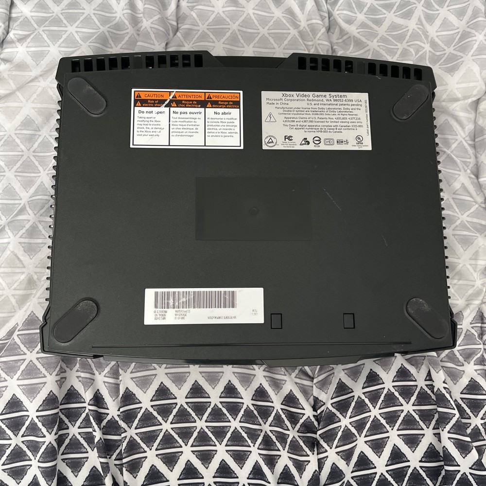 Original Working Microsoft XBOX Video Game Console Only Tested And Working