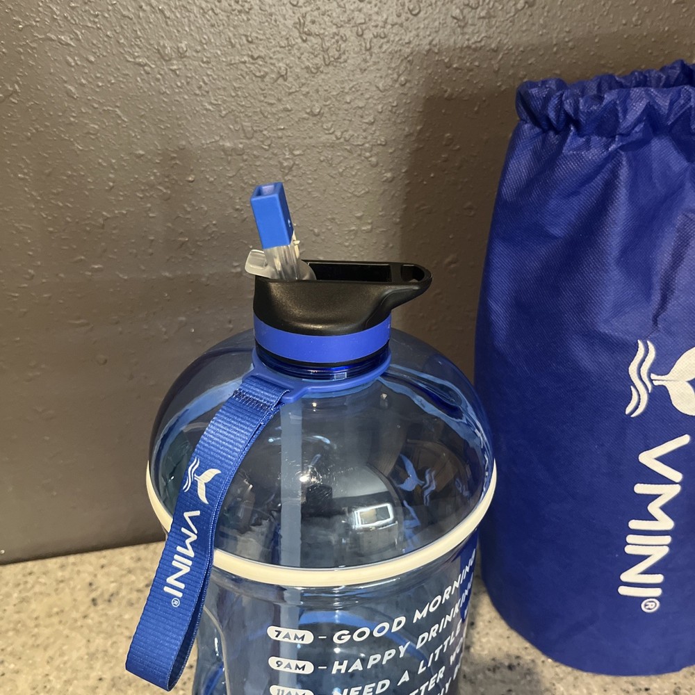 Vmini Reusable Water Jug 1 gallon Blue