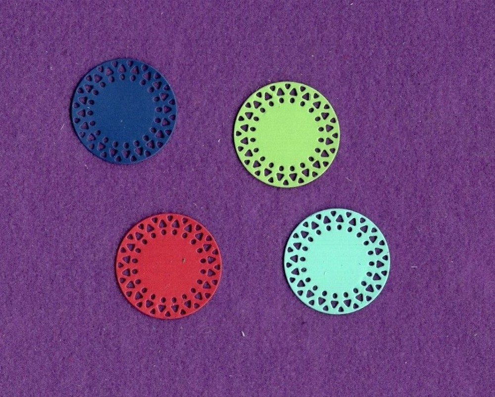 CIRCLE # 3 die cuts scrapbook cards