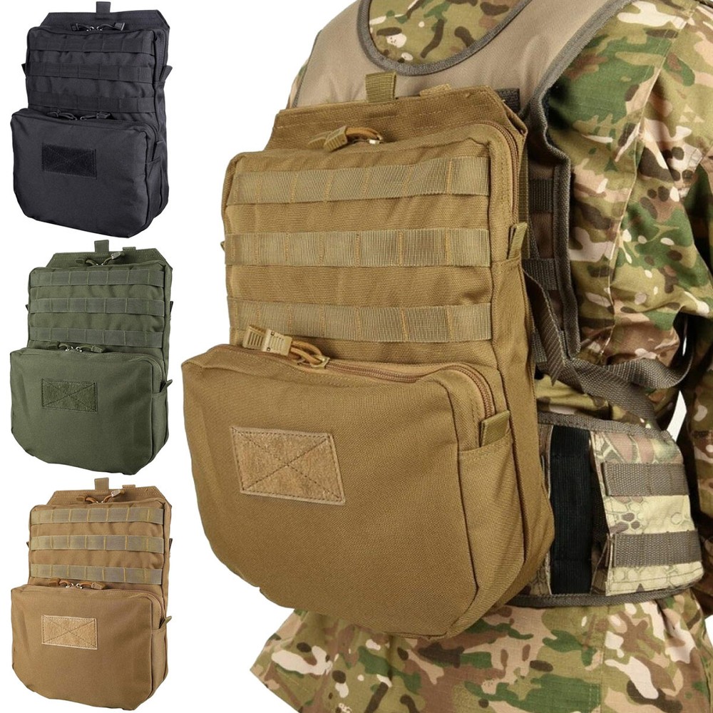 Tactical Hydration Pack Molle Vest Accessory Pouch 3L Mobility Hydration Carrier