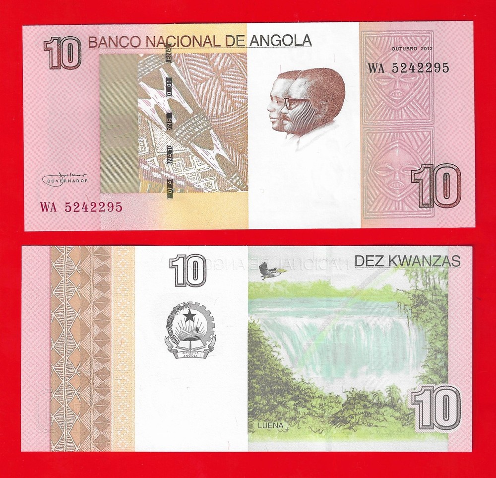 Angola 2012 10 Kwanzas P-151b Uncirculated