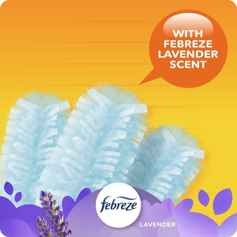 Feather Microfiber Duster Refills 10Ct Lavender Scent Trap Lock Dust Allergens