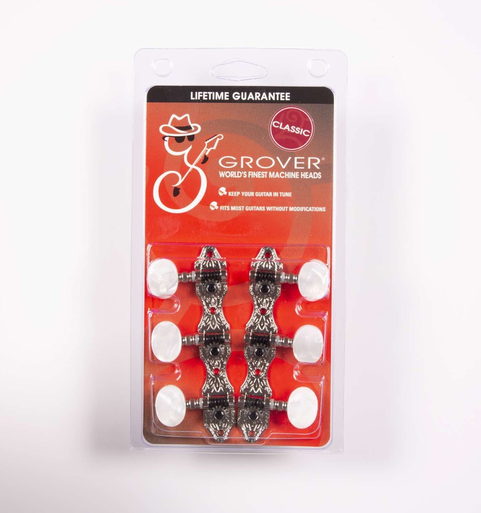 Genuine Grover Deluxe Classical Guitar 3+3 Nickel Set 6