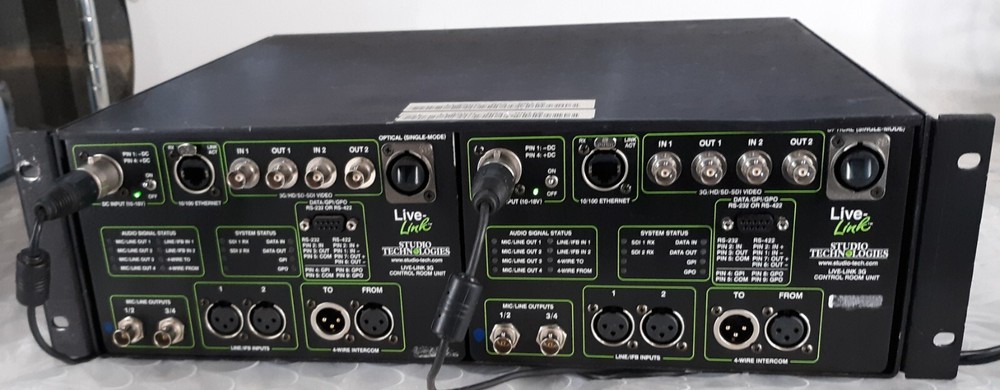 Pair of Studio Technologies LL3GCR-032 Control Room Unit Ears NO AC *TESTED*