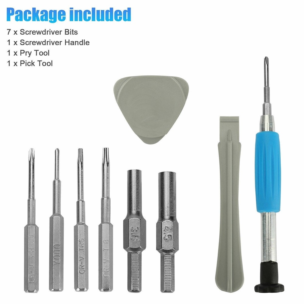 Precision Triwing Screwdriver Toolkit Game Console Mods Gamebit 3.8mm/4.5mm 68g