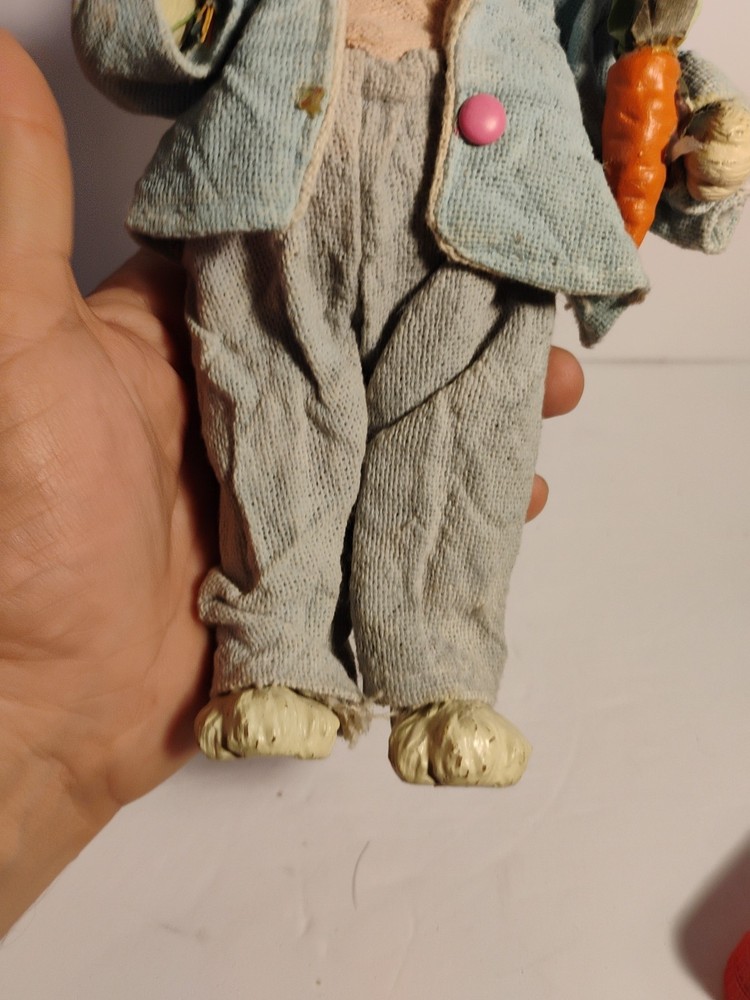 Primitive Handmade Hippie Looking Easter Bunny Rabbit 9 Inches High