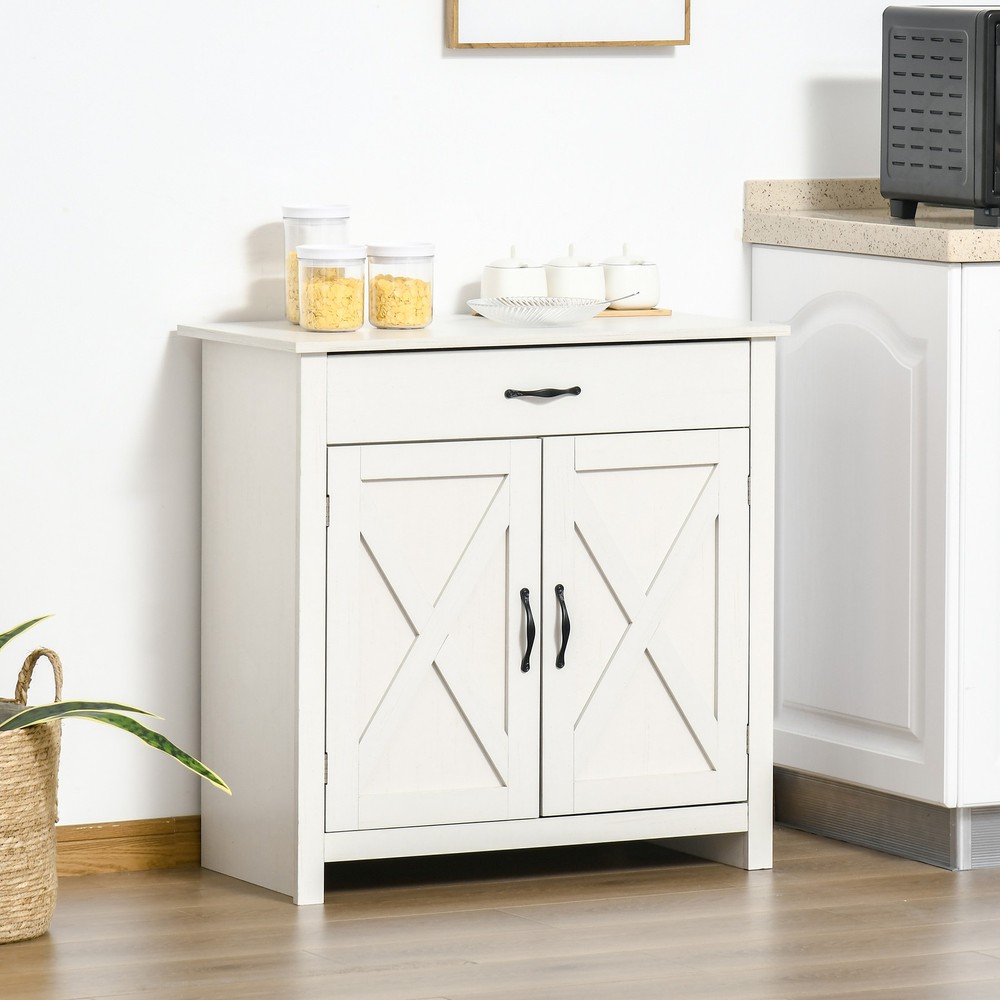 32" Modern Farm Style Sideboard Storage Buffet Server Cabinet Organizer