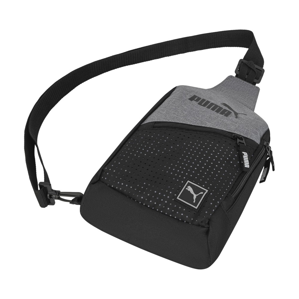 PUMA EVERCAT SIDEWALL SLING BACKPACK, One Size, Heather Grey