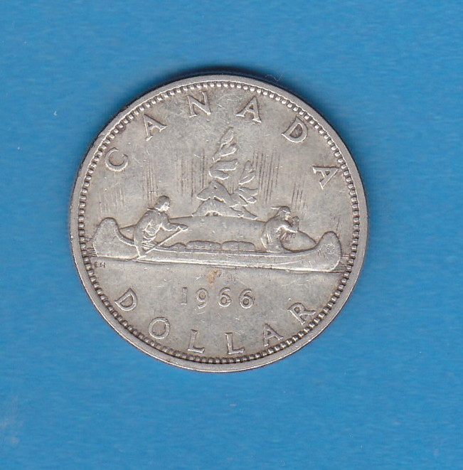 1966 Canada Dollar Silver Coin