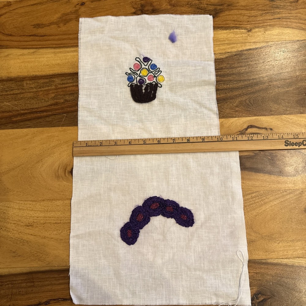 Punch Needle Unfinished Projects Lot - Repurpose - Embroidery