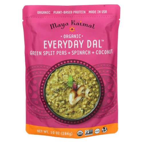 Organic Everyday Dal  Green Split Pea Spinach Coconut 1