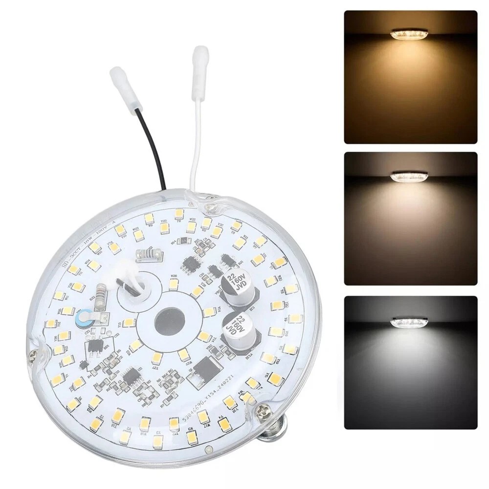 3.93‘’ LED Ceiling Fan Light LED Module Light Panel 3000K-6000K/120V/18W/2000LM*