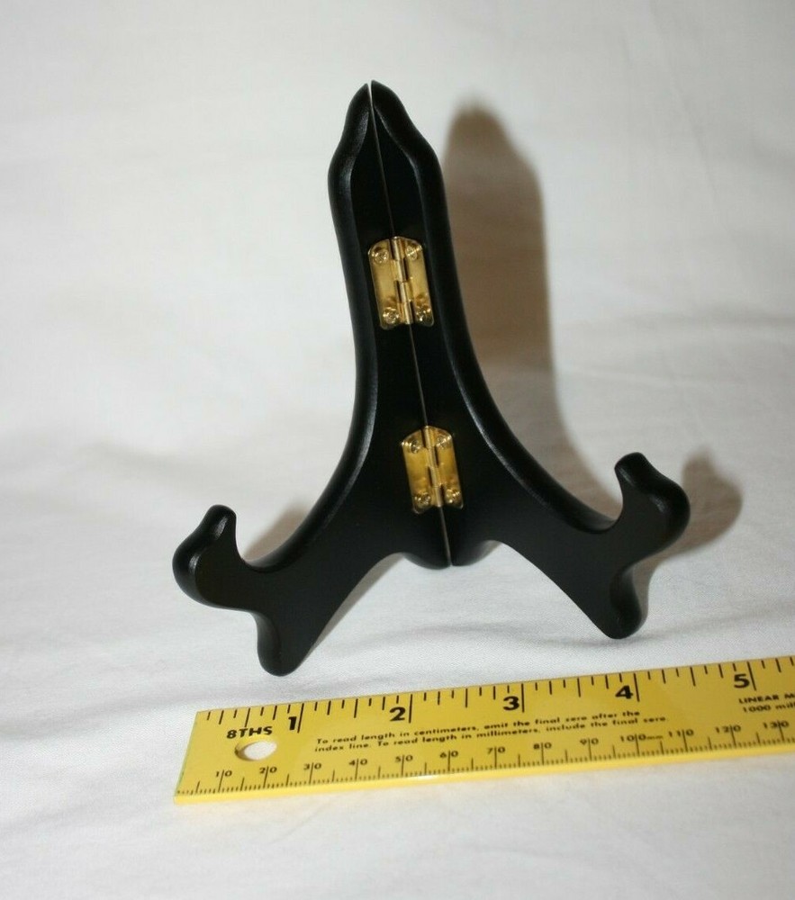 5" Hinged Black Finish Display Easel