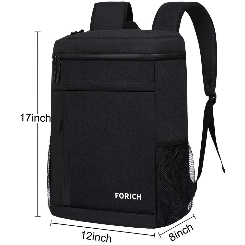 FORICH Soft Cooler Backpack Insulated Waterproof S - Black