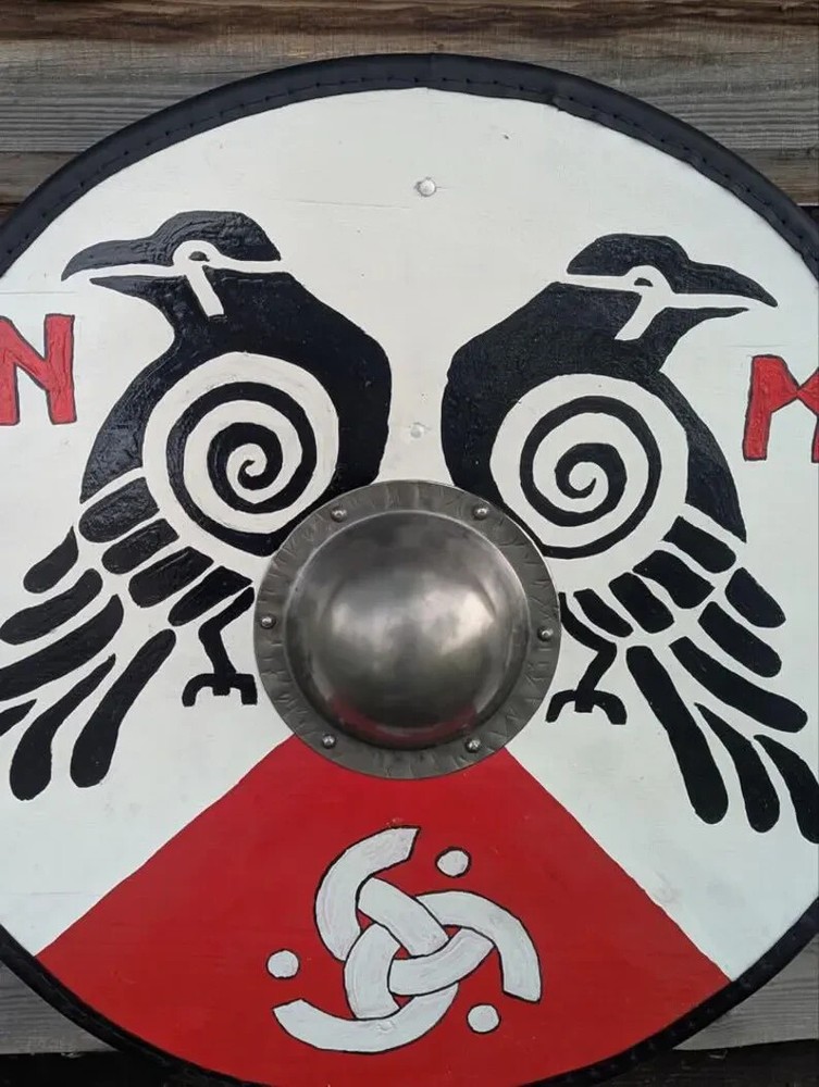 Viking Shield Medieval Raven Valhalla Viking Shield Battle Ready Shield