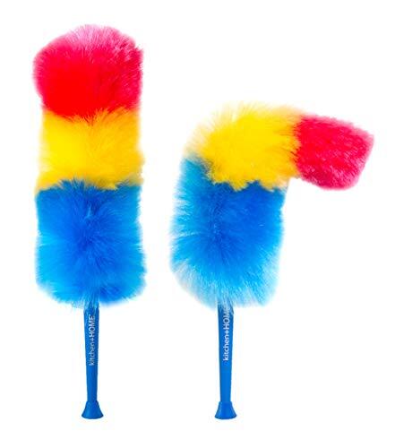 Kitchen + Home 23” inch Rainbow Static Duster - Electrostatic Feather Duster