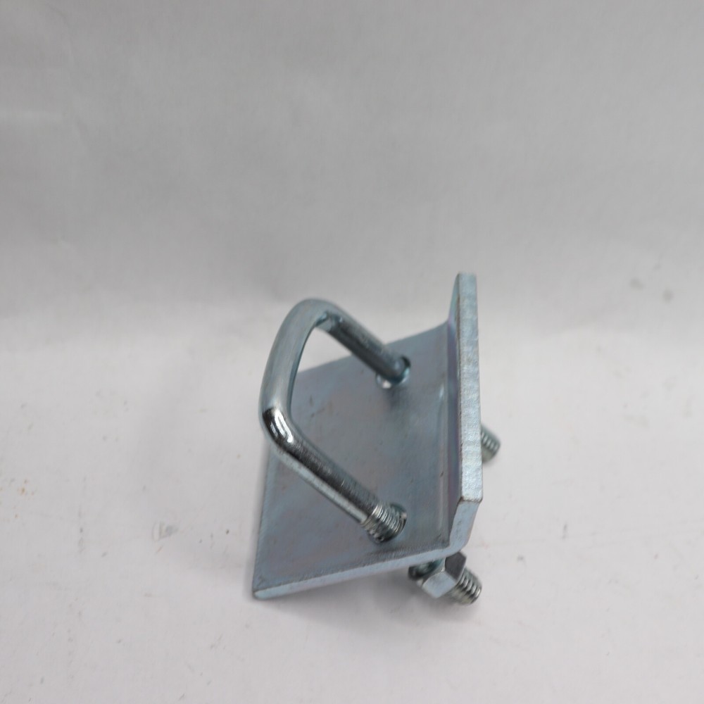 Channel to Beam Strut Clamp with U-Bolt Galvanized Silver BCUB