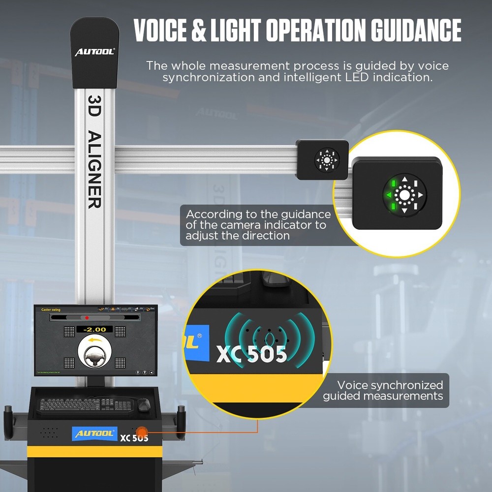 3D Fully Automatic Wheel Alignment Machine Car Tire Wheel Aligner System Tool
