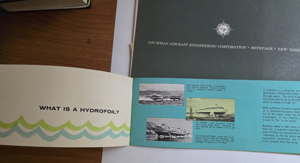 HS Denison hydrofoil booklets/Grumman Aircraft