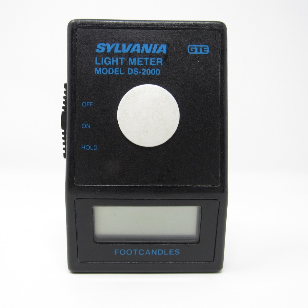 Vintage Sylvania Light Meter Model DS-2000 Tested Working