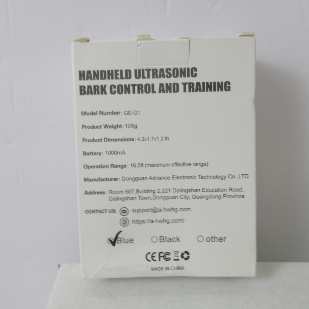 Handheld Ultrasonic Bark Control and Training Device Rechargeable Ultrasonic