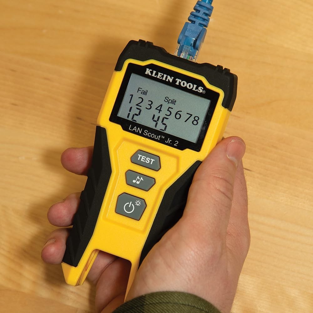 200 Cable Tester with Backlit LCD - Comprehensive Ethernet Testing Made Easy