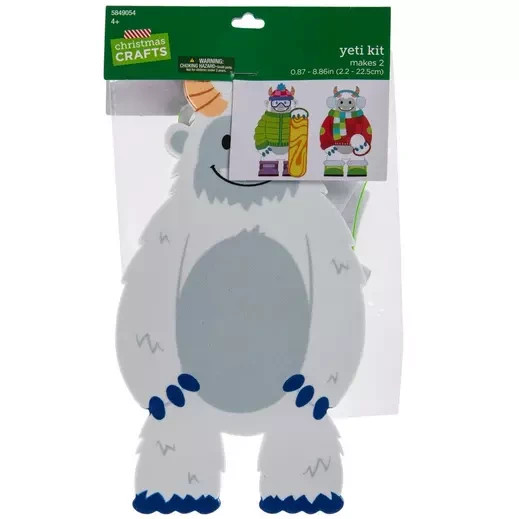 Yeti Foam Craft Kit Holiday makes 2