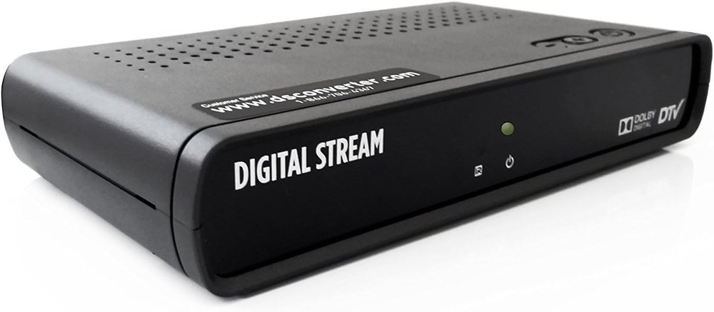 Digital Stream TV Converter Box – Analog Pass‑Through, RCA & Coax Outputs  G4