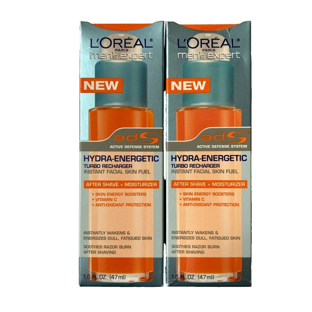 L'Oreal Men's Expert Hydra-Energetic After Shave + Moisturizer NEW