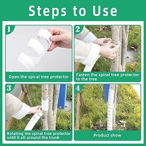 Tree Trunk Protector 8 Pcs - Spiral Tree Guard Set