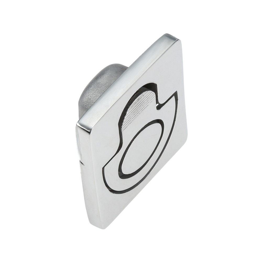 1Pc 316 Stainless Steel Round Spring Loaded Flush Latch Marine Deck Pull Handle