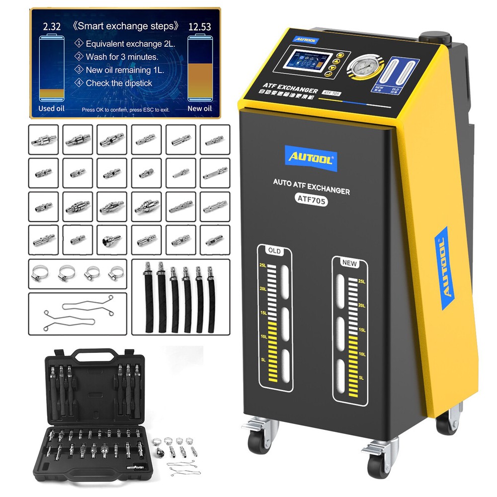 ATF Transmission Fluid Flush Cleaning Machine Fully Automatic Exchange 12V Used